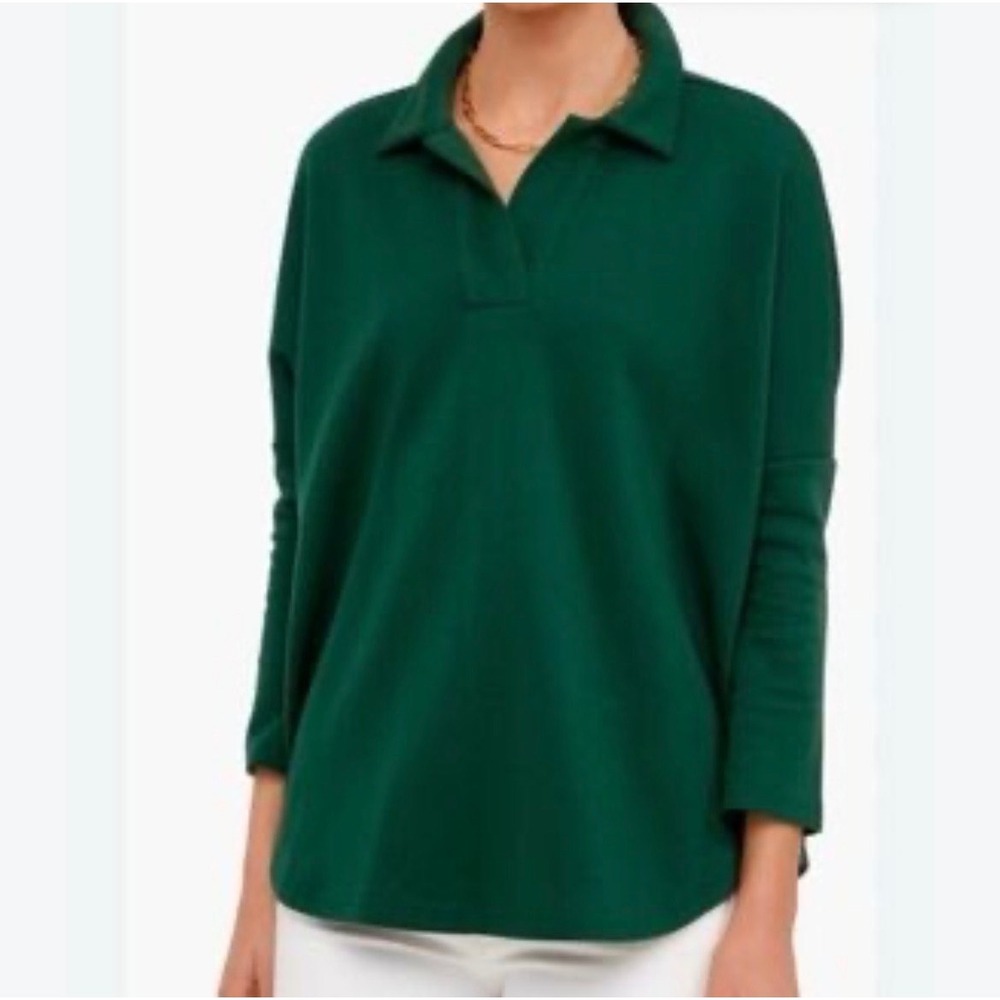 Pomander Place Tuckernuck Easy Polo Jaguar Green popover XL preppy old money